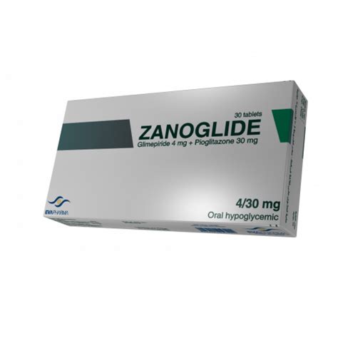 سعر دواء zanoglide 4/30 mg 30 tab.