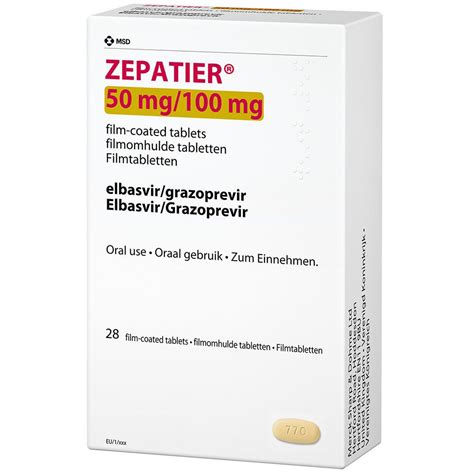 سعر دواء zepatier 50/100mg 28 tablets