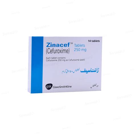 zinacef 250mg 10 f.c. tabs. (cancelled)