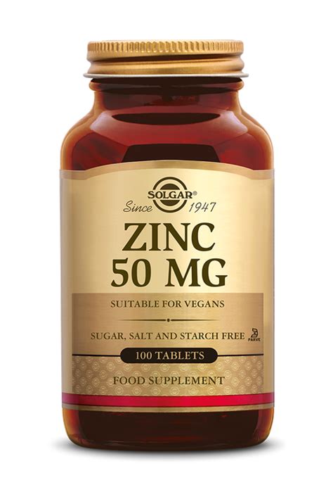 zinc 50 mg 100 tablets (illegal import)