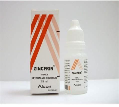 zincfrin eye drops 15 ml