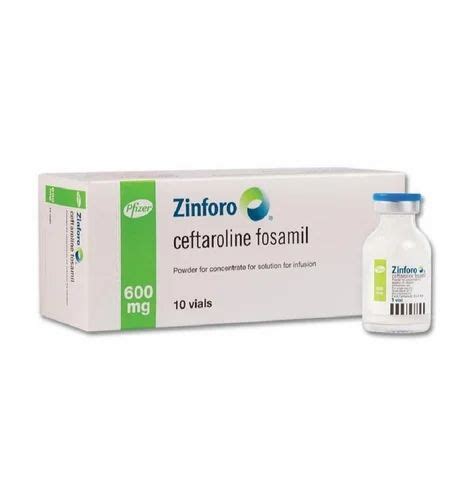 سعر دواء zinforo 600 mg powder for iv inf. vial