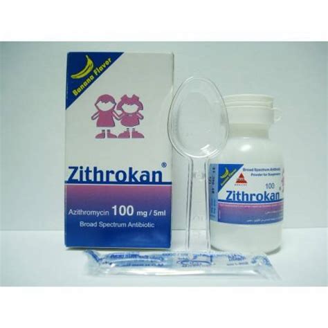 zithrokan 100mg/5ml pd. for oral susp. 15 ml